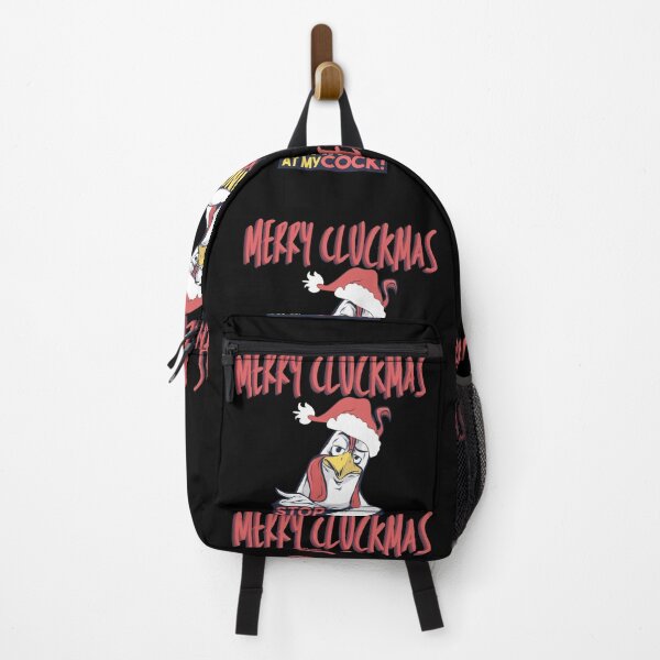 Item preview, Merry Cluckmas - stop staring at my cock! Funny | cheeky Christmas chicken design! designed and sold by HROC.