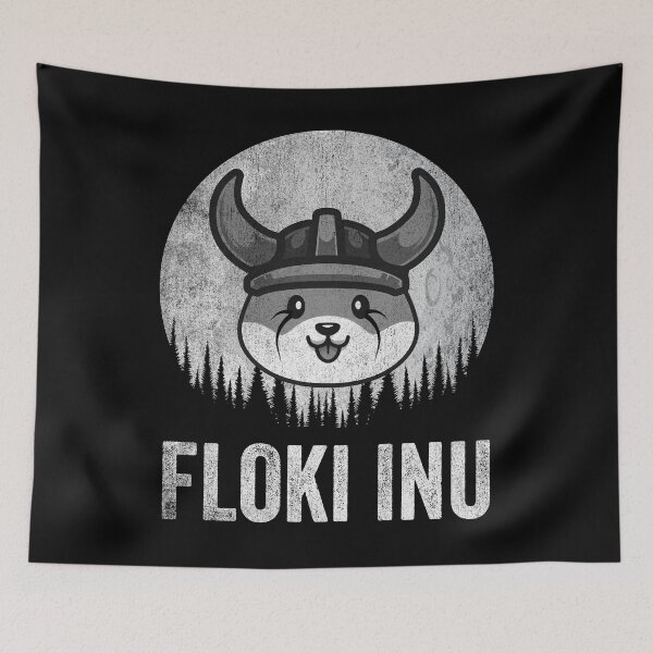 Item preview, Floki Inu Crypto Floki Coin To The Moon Vintage Cryptocurrency Blockchain Wallet designed and sold by EmmaRichardso.