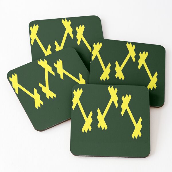 Item preview, Yellow dumbbells on green designed and sold by tetibright.