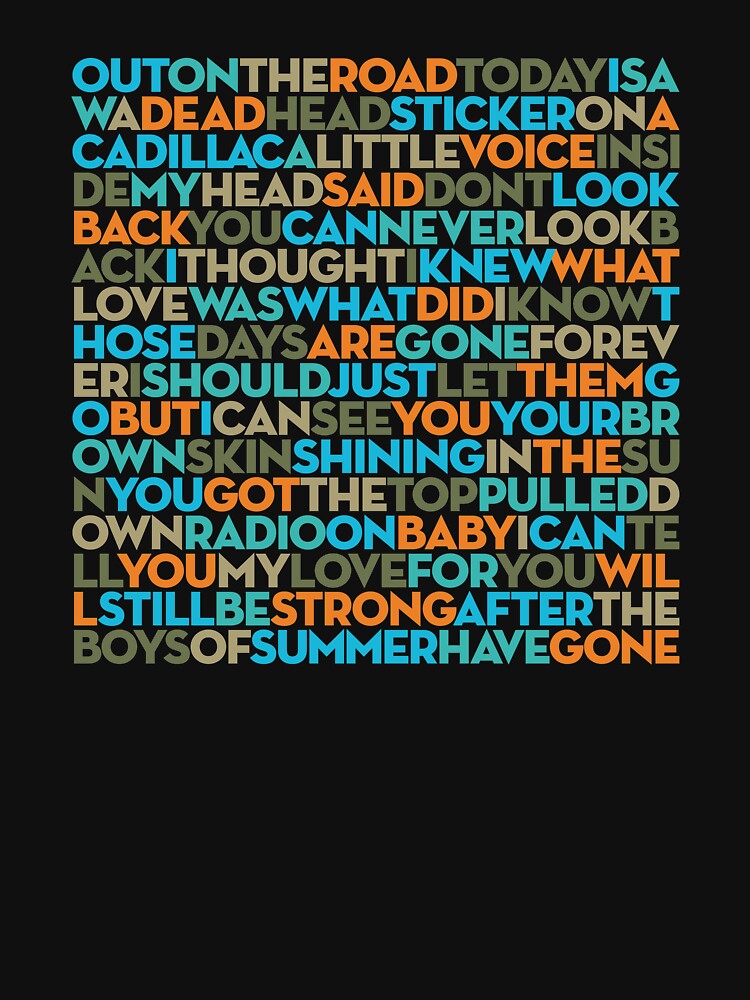 "The Boys of Summer Don Henley v.2" Essential TShirt for Sale by