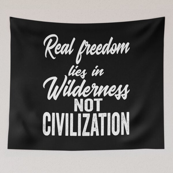 Item preview, Real freedom lies in wilderness not civilization-summer. designed and sold by DesignedBySnip.
