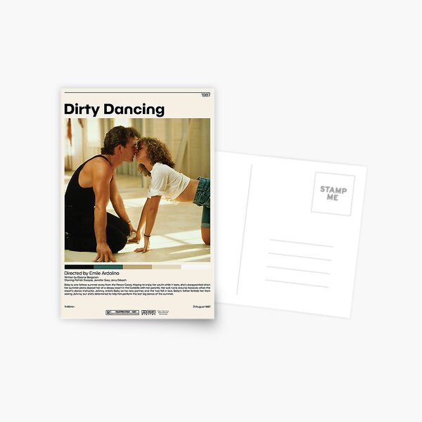 Dirty Dancing | Emile Ardolino, affiche de film minimaliste, impression d'Art rétro Vintage, affiche personnalisée, impression d'Art mural, décoration d'intérieur Carte postale