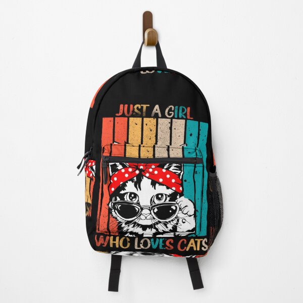Item preview, Colorwater Art Just a Girl Who Loves Cats designed and sold by Aramdesing.