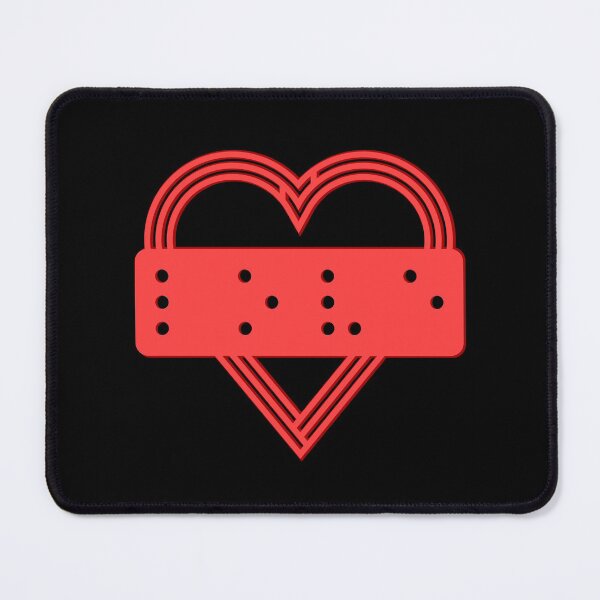Item preview, Love in Braille - Heart Design for Blind / Visually Impaired designed and sold by ClickForMore.