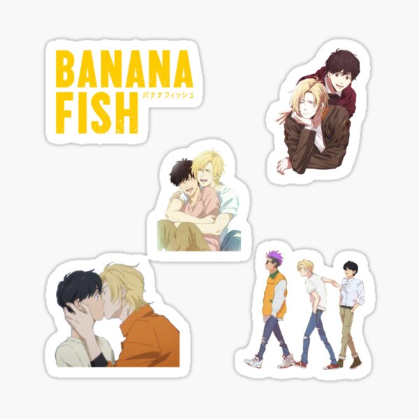 Artikel-Vorschau von Bananenfisch-Aufkleberpaket, designt und verkauft von Cosmyna.
