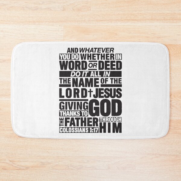 Item preview, Colossians 3:17 Lord Jesus designed and sold by plushism.