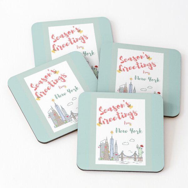 Item preview, New York Christmas Holiday Card designed and sold by Sofia-Draws.