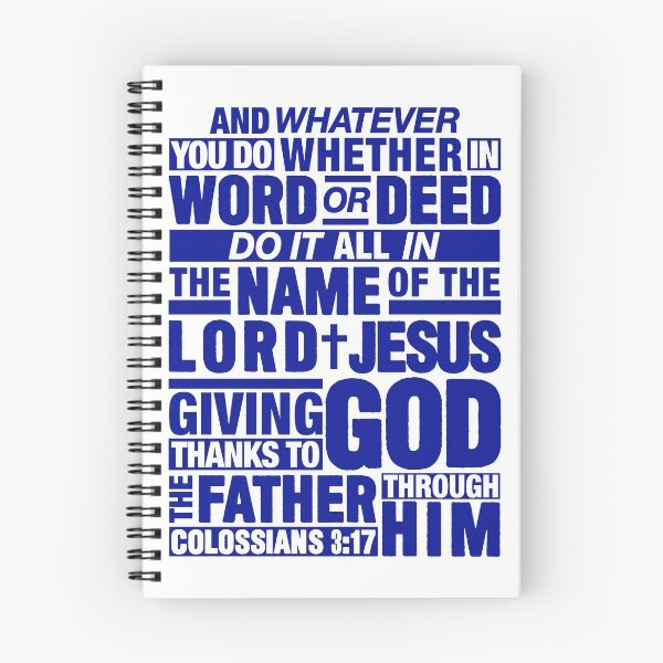 Item preview, Colossians 3:17 Lord Jesus designed and sold by plushism.