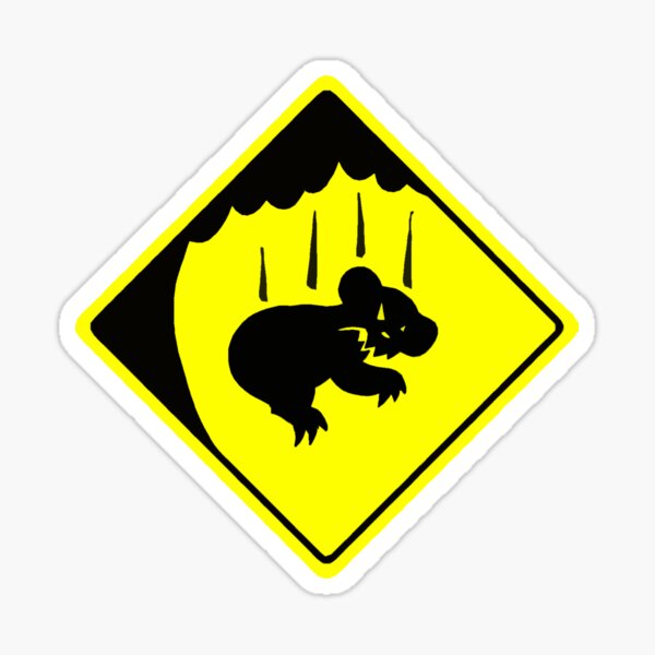 CAUTION: DROP BEARS Sticker