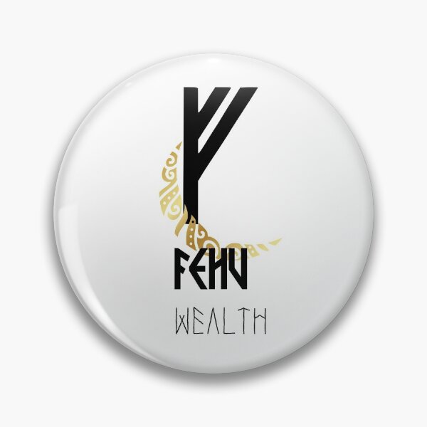 Item preview, Elder Futhark Fehu Rune designed and sold by LilysGoodies.
