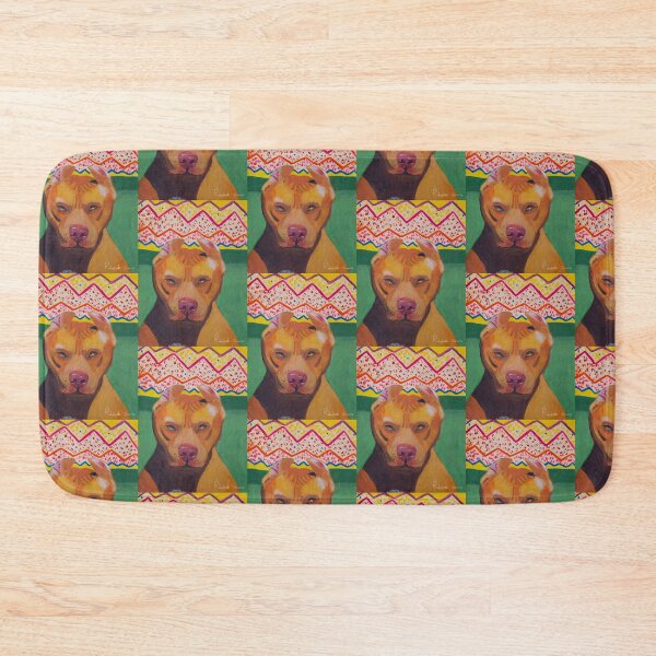 Item preview, Red nosed American Bully dog designed and sold by Rebekah Gavra.