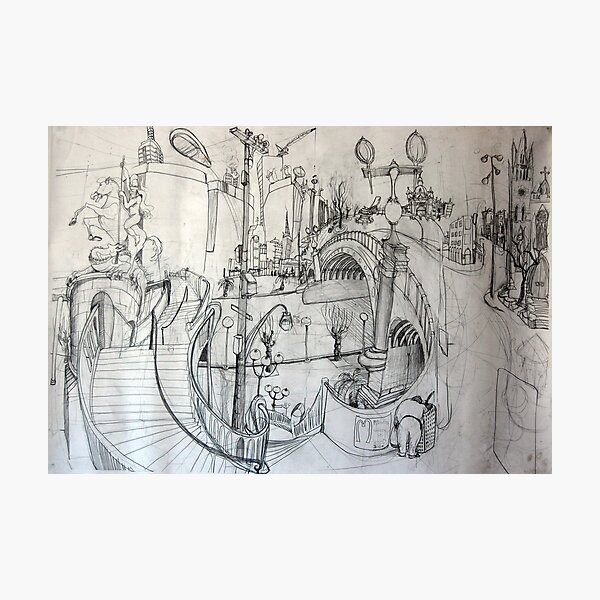 Amalgam of Melbourne Landmarks I studied Photographic Print
