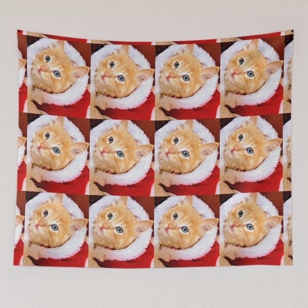 Item preview, Ginger kitten Christmas designed and sold by Fluffycat2020.