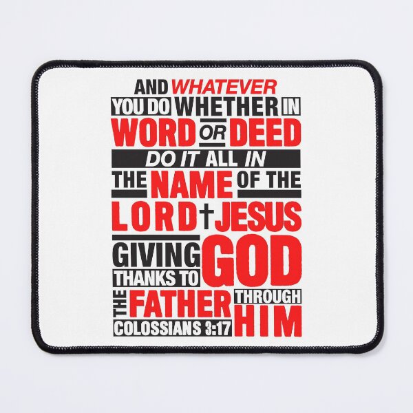 Item preview, Colossians 3:17 Lord Jesus designed and sold by plushism.