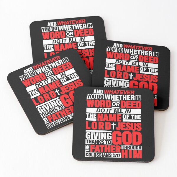 Item preview, Colossians 3:17 Lord Jesus designed and sold by plushism.