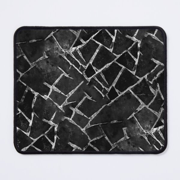 Item preview, Black and White Mosaic Texture Pattern designed and sold by DFLC Prints.