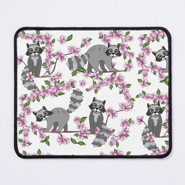 Item preview, Raccoons and Apple Blossoms designed and sold by Kelly  Thompson.