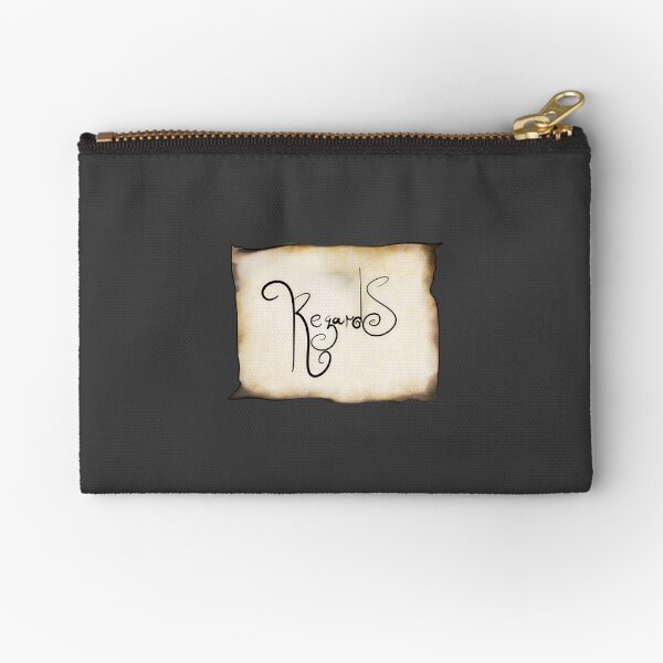 "REGARDS" Zipper Pouch