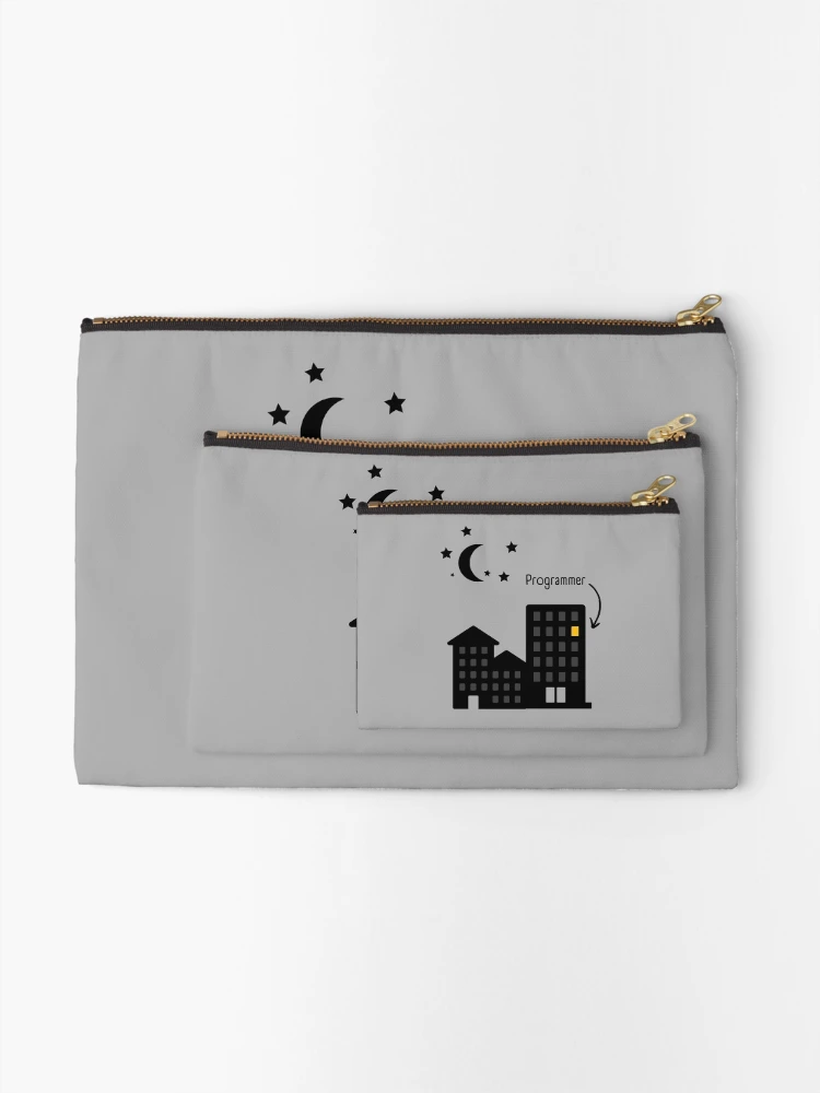 Thumbnail 2 of 4, Zipper Pouch, Comouter Programmer Life designed and sold by LiToDesignCo.