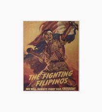 Weinleseplakat - die kämpfenden Filipinos Galeriedruck