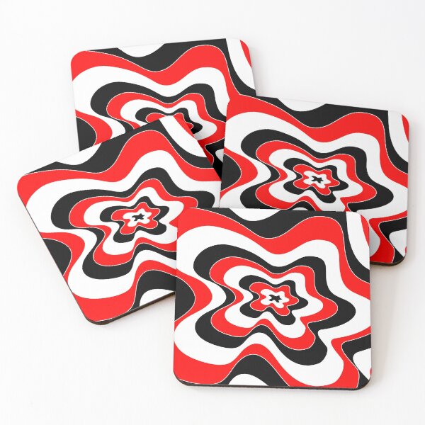 Item preview, Abstract pattern - red and white. designed and sold by K.S ART.