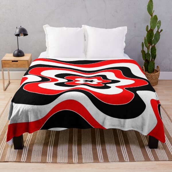 Item preview, Abstract pattern - red and white. designed and sold by K.S ART.