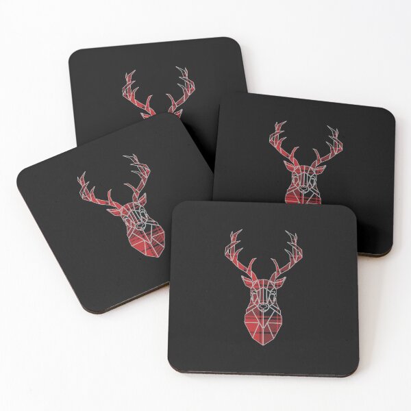 Item preview, Funny Classic Red & Black Christmas Buffalo Plaid Deer Head T-Shirt designed and sold by StairheadStore.