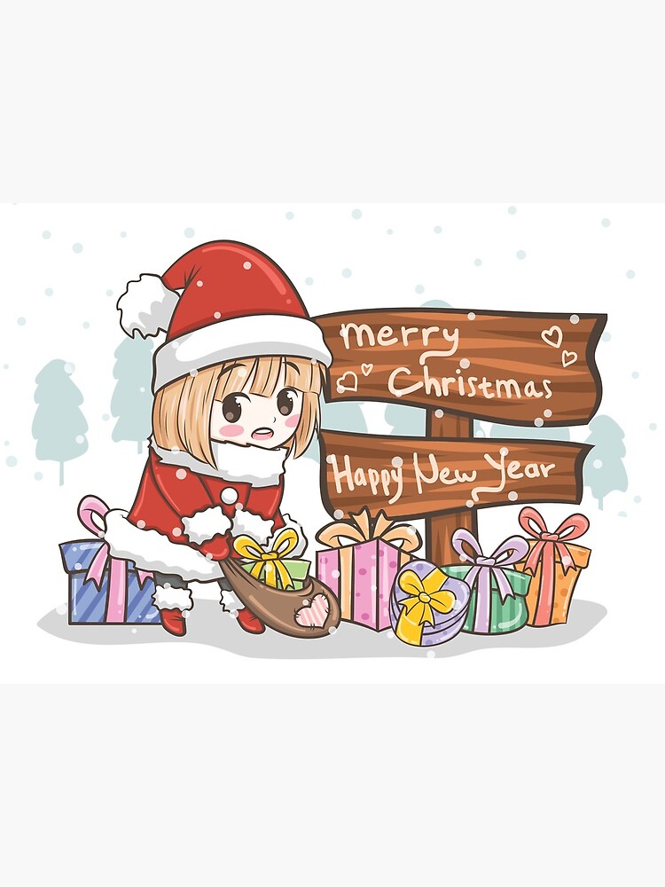 Christmas anime design Merry Christmas and Happy New Year! Christmas anime design Merry Christmas and Happy New Year!