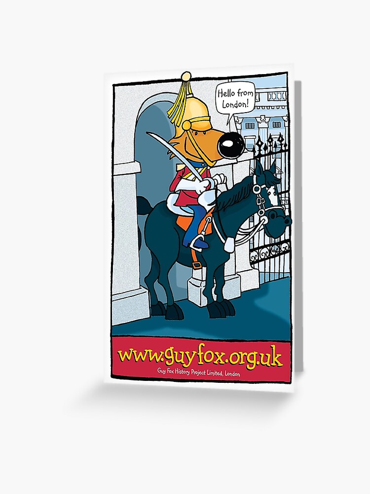 Thumbnail 1 of 2, Greeting Card, Horseguards Postcard designed and sold by GuyFox.