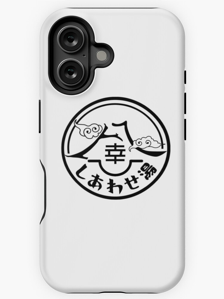 Thumbnail 1 of 4, iPhone Case, Kamen Rider Revice - Happy Spa Logo (Outline/Black) designed and sold by dryedmangoez.