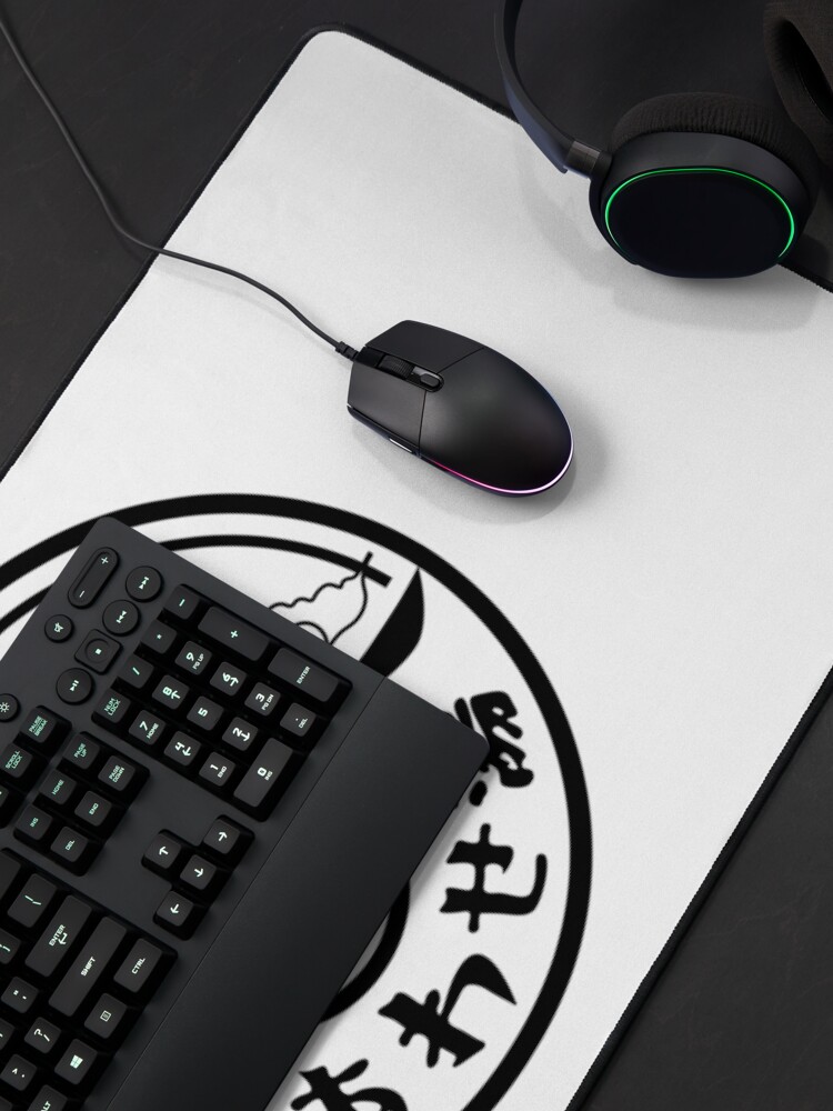 Thumbnail 4 of 5, Mouse Pad, Kamen Rider Revice - Happy Spa Logo (Outline/Black) designed and sold by dryedmangoez.