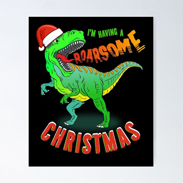 ROARSOME Christmas T Rex Dinosaur Kids T-Shirt' Reusable Gift Bag