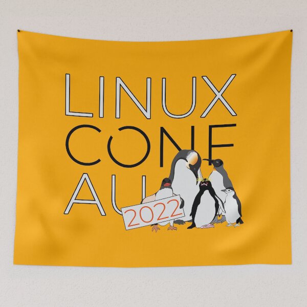 Item preview, linux.conf.au 2022 Community designed and sold by Linux Australia.
