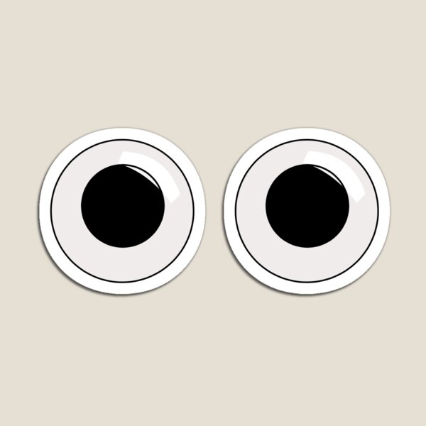 Googly eyes Sticker for Sale by Saanis