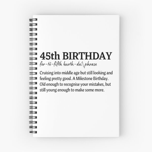 Item preview, Funny definition 45th birthday for 45 Years Old designed and sold by NishiiAgrawal.