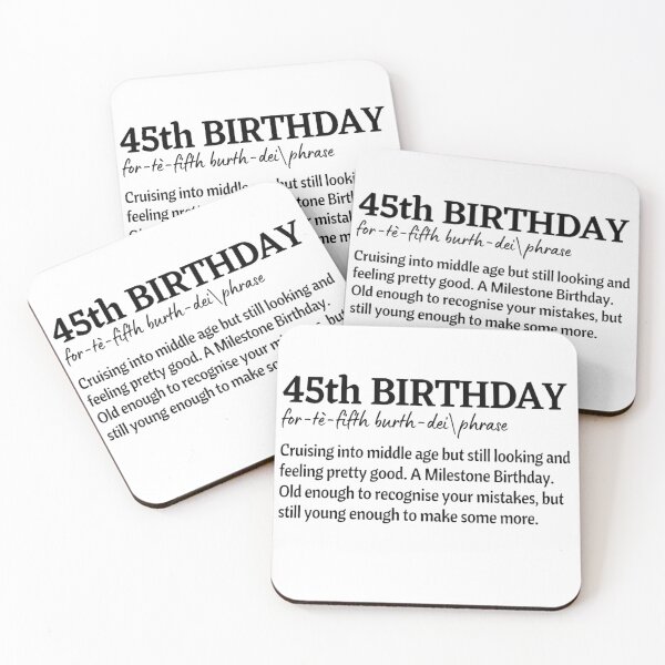 Item preview, Funny definition 45th birthday for 45 Years Old designed and sold by NishiiAgrawal.