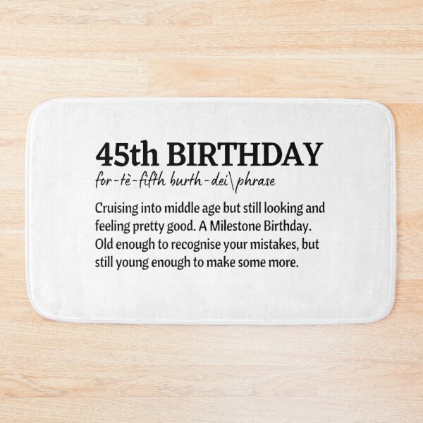 Item preview, Funny definition 45th birthday for 45 Years Old designed and sold by NishiiAgrawal.
