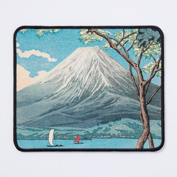Item preview, Mount Fuji from Lake Yamanaka by Hiroaki Takahashi (1871–1945). designed and sold by mycloudzdesign.