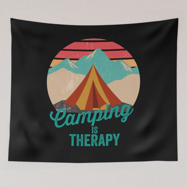 Item preview, Camping is therapy-summer.  designed and sold by DesignedBySnip.