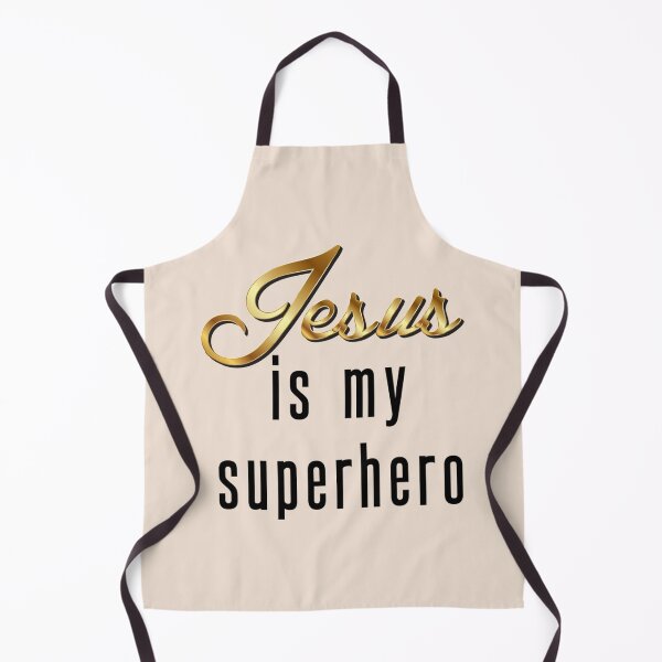 Artikelvorschau, Jesus ist mein Superheld im gold-schwarz bedruckten T-Shirt entworfen und verkauft von Francoharris.