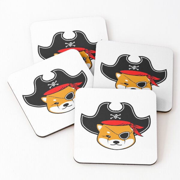 Item preview, Floki Inu coin token crypto currency character pirates designed and sold by ZieProject.