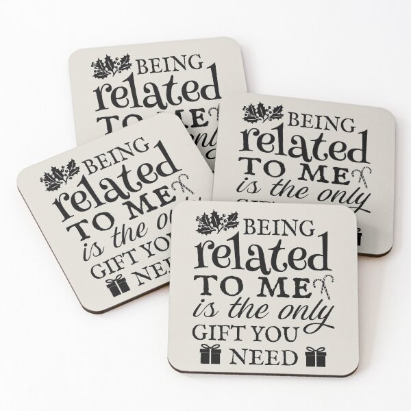 Item preview, Fun Sarcastic Being Related To Me Is The Only Gift You Need Xmas Family Joke Slogan designed and sold by TrulyEpoque.