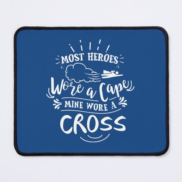 Item preview, Most Heroes Wore A Cape Mine Wore A Cross - Cool Jesus Chris Shirt and apparel For Christians designed and sold by Francoharris.