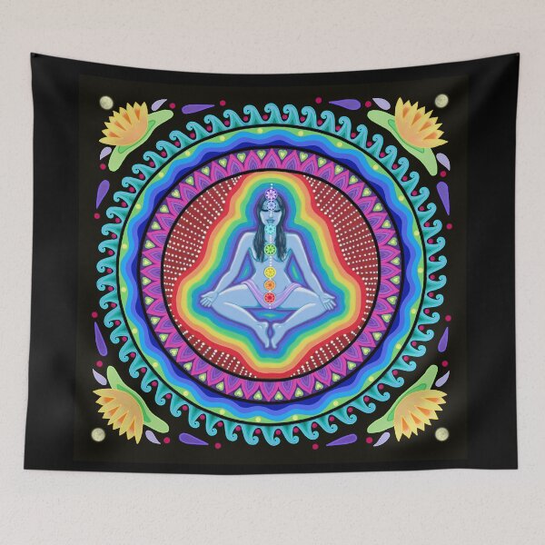 Item preview, Chakra colours mandala designed and sold by Soozie Wray.