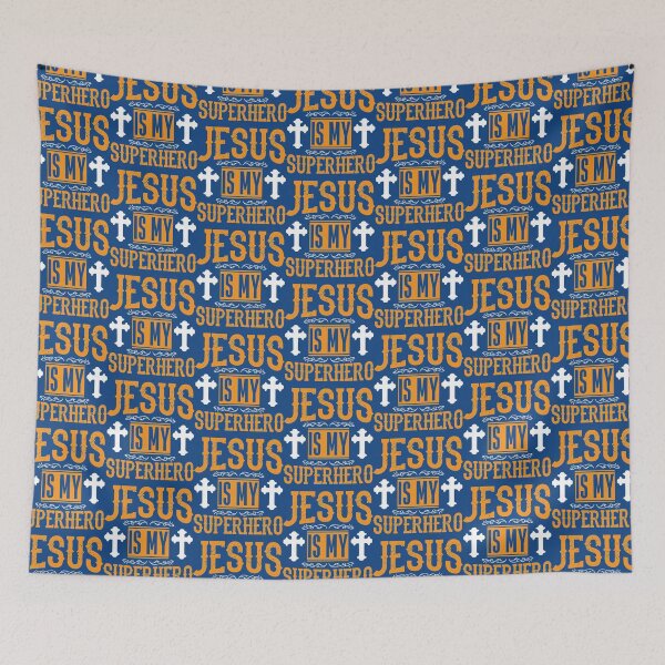 Artikelvorschau, Jesus ist mein Superheld-lustige Zitate für Gläubige von Jesus entworfen und verkauft von Francoharris.