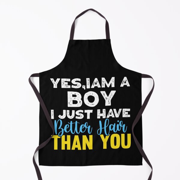 Item preview, Yes I'm A Boy I Just Have Better Hair Than You Funny Kids designed and sold by Eddie SH.