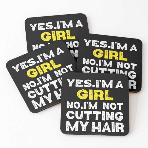 Item preview,  Yes I'm A Girl No Iam Not Cutting My Hair designed and sold by Eddie SH.