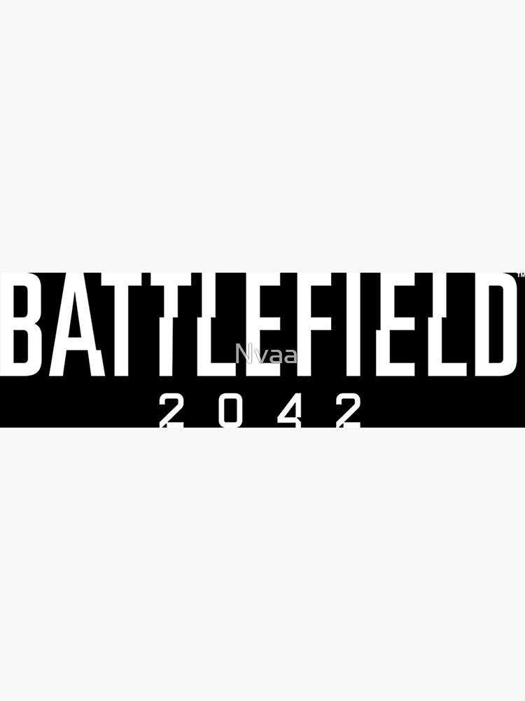 Battlefield 2042 White Logo Poster For Sale By Nvaa Redbubble