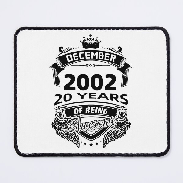 Item preview, Born in December 2002 I am Awesome 20 Years of Being Awesome Birthday Anniversary Gift Idea Holiday Fun Party Premium Apparel Funny Xmas designed and sold by DesignByHeartUK.