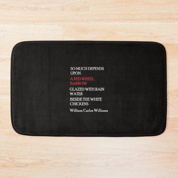 Item preview, Red Wheel Barrow Black designed and sold by silentstead.